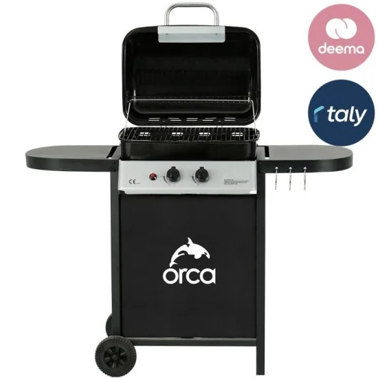 Orca Gas Grill 2 Burner 119x50.8x99.5cm - Black
